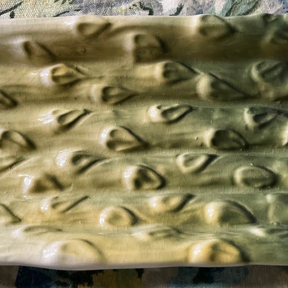 Majolica Asparagus Plate - Picture 4 of 5